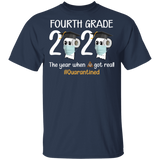 fourth Grade The Year When Shit Got Real Quarantined Shirt Youth T-Shirt