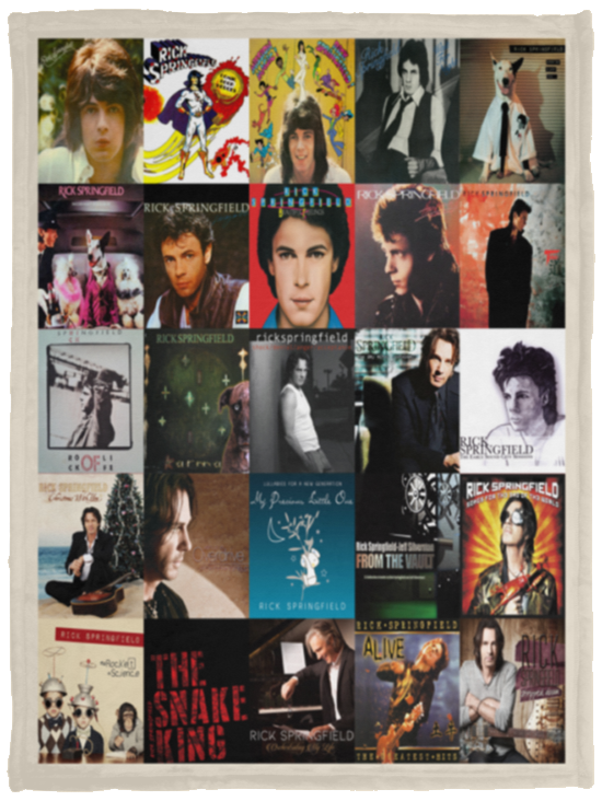 Rick Springfield Blanket Rick Springfield For Fans Quilt Fleece Sherpa Throw VPS Cozy Plush Fleece Blanket - 30x40
