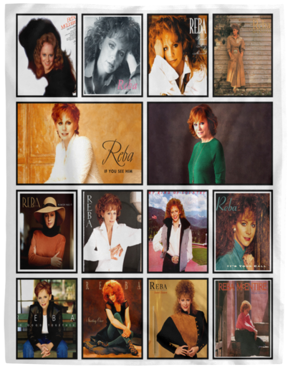 Reba McEntire Blanket Fleece Sherpa Throw Quilt Blanket for Bedroom Sofa VPL Cozy Plush Fleece Blanket - 60x80