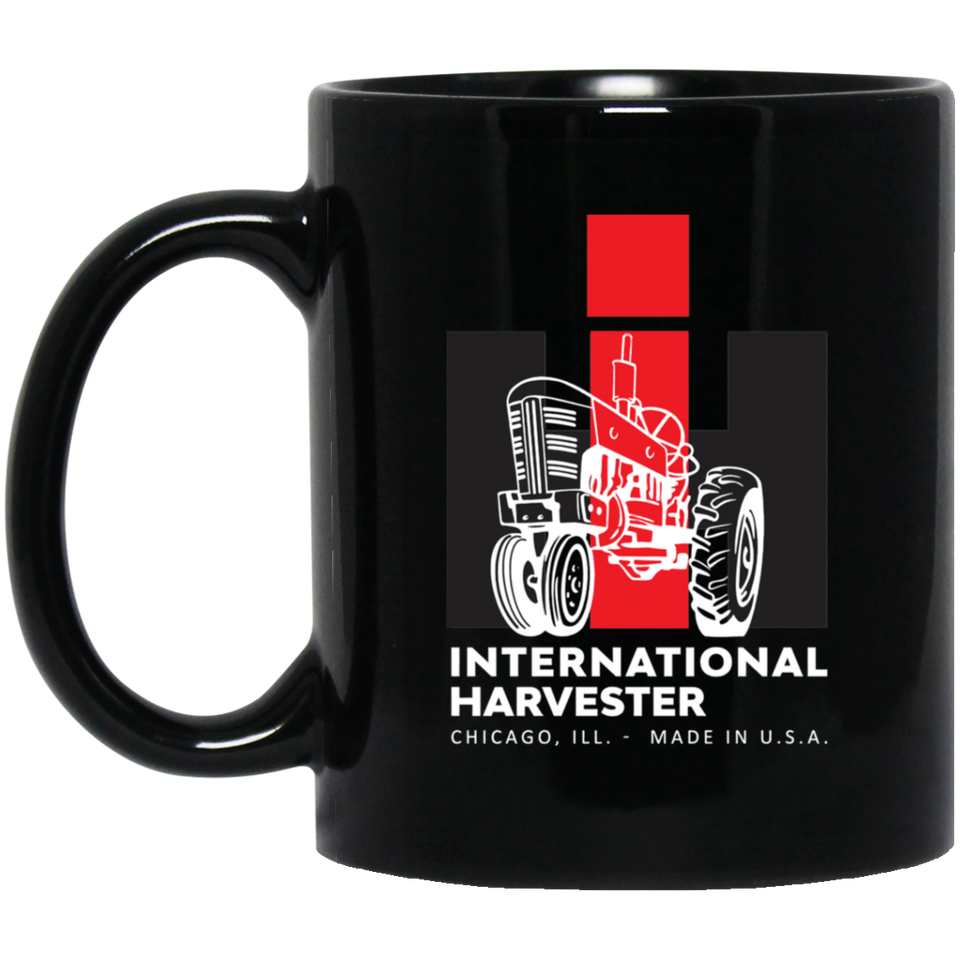 International Harvester Mug Tractor Coffee Mug Funny Gift Black Mug Farm Retro 11oz