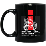 International Harvester Mug Tractor Coffee Mug Funny Gift Black Mug Farm Retro 11oz