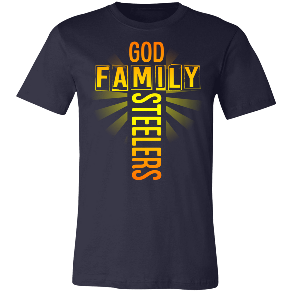 God Family Steelers T-Shirt Steelers Fan Unisex Jersey Short-Sleeve Tshirt