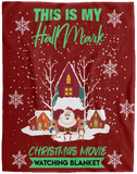 This Is My Hallmark Blanket Christmas Movie Quilt Fleece Sherpa Throw Blanket - VPL Cozy Plush Fleece Blanket - 60x80