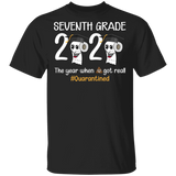 Seventh Grade The Year When Shit Got Real Quarantined Shirt Adult T-Shirt