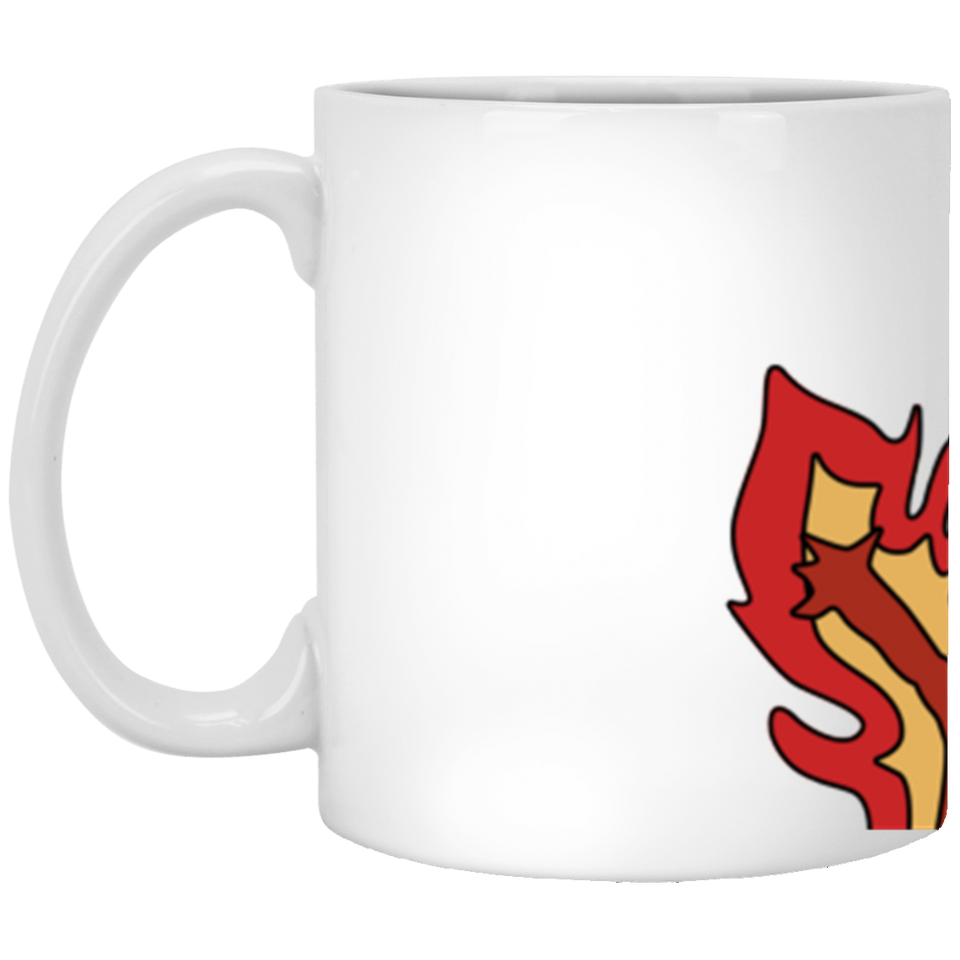 Meme Elmo Flaming Hellmo Fire Red Mug, Gift For Birthday, Thanksgiving, Christmas, Ceramic Coffee Mug 11oz