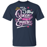 Mens Womens 5 Bling Queen Building Paparazzi Cool Black T-shirt