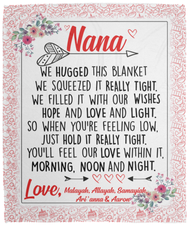 Malayah, Allayah, Samayiah, Ari’anna & Aaron - VPM Cozy Plush Fleece Blanket - 50x60