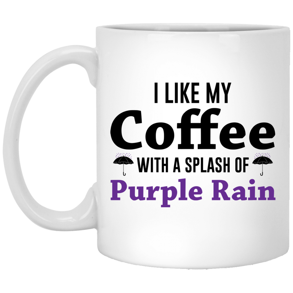 Prince Purple Rain Funny Coffee Mug, Novelty Present, Unique Coffee Mug 11Oz Purple Rain Mug | Celebrity Prince Tribute Music Illustrated Song Gift - I Love Prince