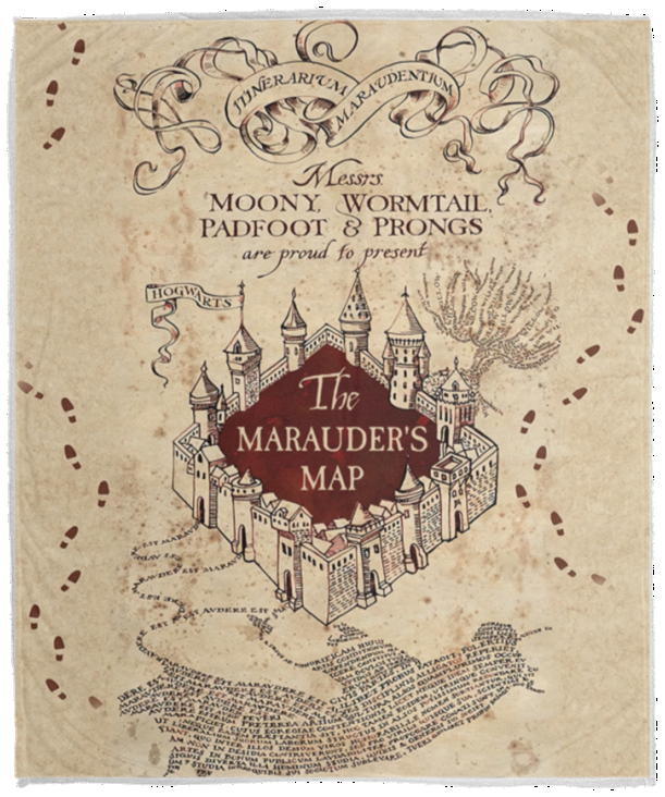 Marauder's Map - VPM Cozy Plush Fleece Blanket - 50x60