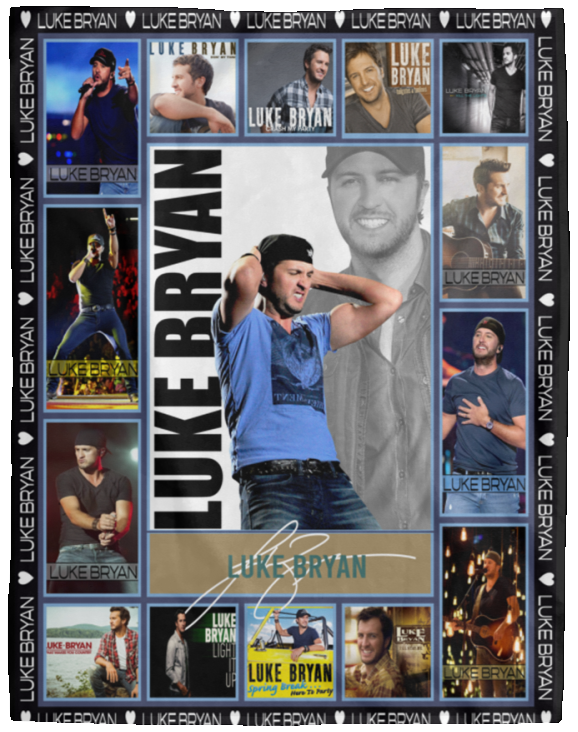 Luke Bryan Blanket, Luke Bryan Fleece, Sherpa Blanket For Fans VPL Cozy Plush Fleece Blanket - 60x80