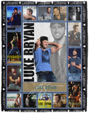 Luke Bryan Blanket, Luke Bryan Fleece, Sherpa Blanket For Fans VPL Cozy Plush Fleece Blanket - 60x80