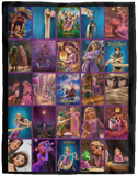 Tangled Blanket, Tangled For Girl Quilt, Fleece, Sherpa Blanket VPL Cozy Plush Fleece Blanket - 60x80