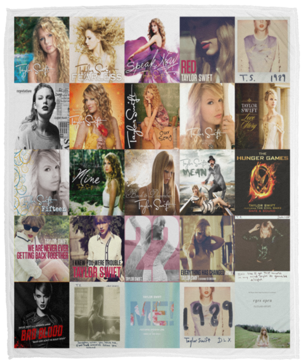 Taylor Swift Blanket, Taylor Swift Quilt, Fleece Sherpa Throw Blankets Quilts VPM Cozy Plush Fleece Blanket - 50x60