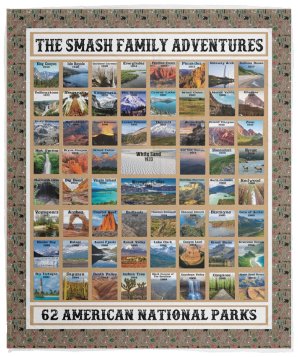THE SMASH FAMILY ADVENTURES - VPM Cozy Plush Fleece Blanket - 50x60