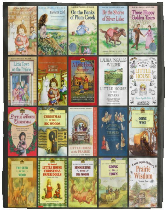 Laura Ingalls Wilder Blanket, Laura Ingalls Wilder Quilt, Fleece, Sherpa Blanket - VPL Cozy Plush Fleece Blanket - 60x80