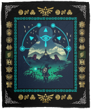 The Legend of Zelda Blanket Zelda Games Quilt Fleece Sherpa Throw Blanket VPM Cozy Plush Fleece Blanket - 50x60