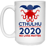 Cthulhu 2020 No Lives Matter Coffee Mug, Cthulhu Coffee Mug, Cthulhu Mythos Cup, Miskatonic University, Call of Cthulhu, Lovecraft Fan Gift Coffee Mu 15oz