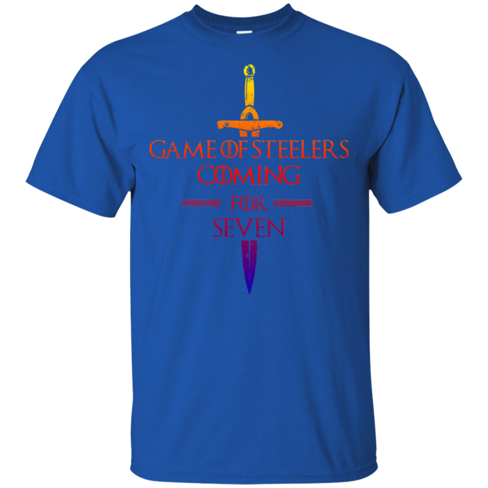 Game of Steelers Coming for Seven T-Shirt, Funny T-shirt for Steelers Fans G200 Gildan Ultra Cotton T-Shirt