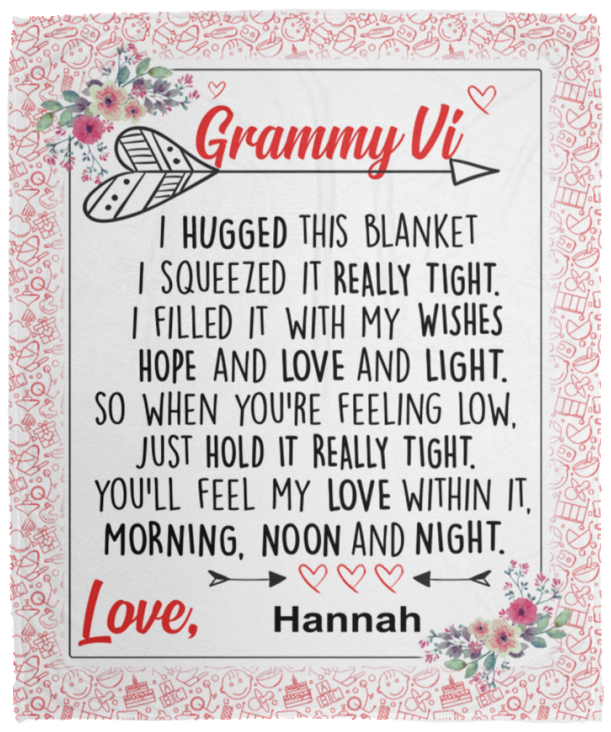 Hannah - VPM Cozy Plush Fleece Blanket - 50x60