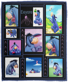 Eeyore Blanket, Eeyore 50 shades Fleece Blanket, Eeyore Lover Sherpa Blanket - VPM Cozy Plush Fleece Blanket - 50x60