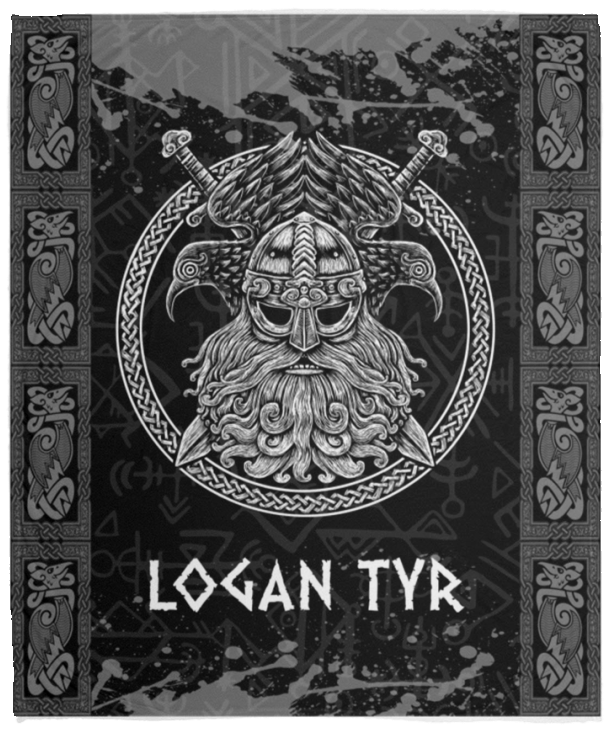 LOGAN TYR - VPM Cozy Plush Fleece Blanket - 50x60