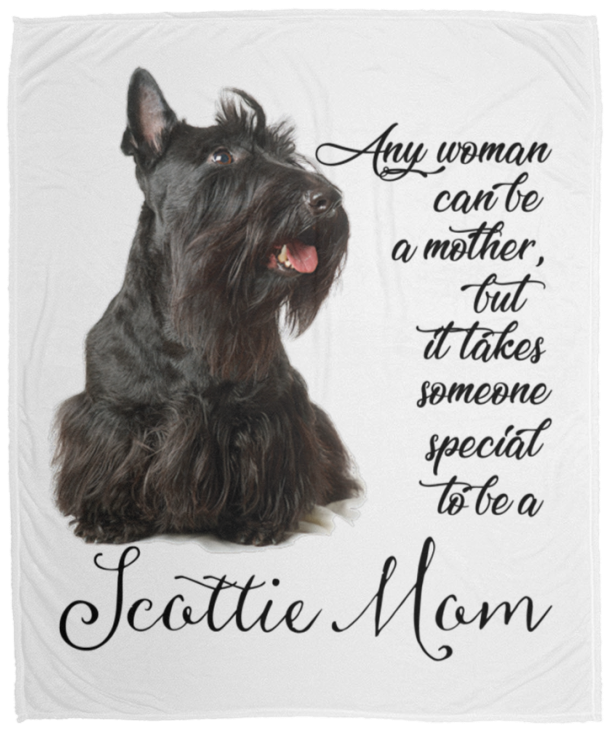 Scottie Mom VPM Cozy Plush Fleece Blanket - 50x60