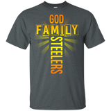 God Family Steelers T-Shirts - Father's Day T-Shirts (Men's T-Shirt) (G200 Gildan Ultra Cotton T-Shirt)