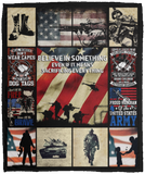 Proud Veteran Of The Us Army Blanket, U.S. Army Fleece, Sherpa Blanket - VPM Cozy Plush Fleece Blanket - 50x60