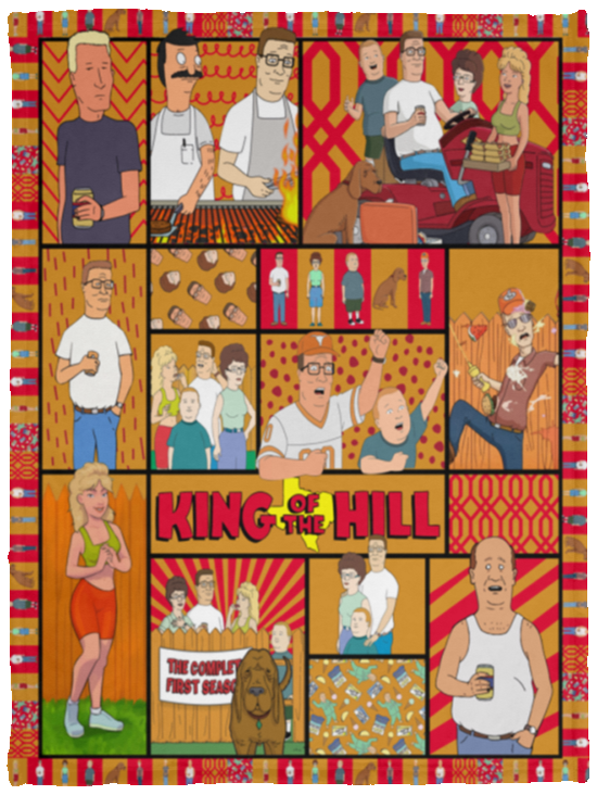 King of the Hill Blanket, King of the Hill TV Series Fleece, Blanket VPS Cozy Plush Fleece Blanket - 30x40
