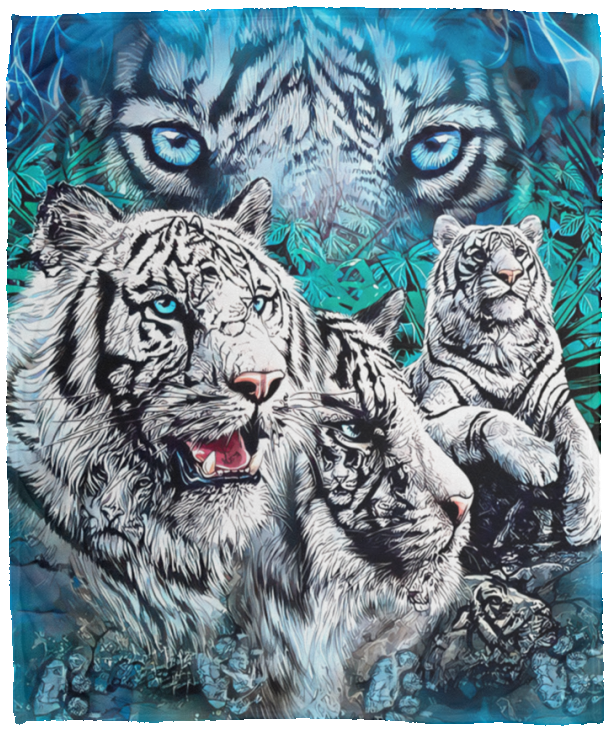 Find White Tiger Blanket Swag Tiger Quilt Fleece Sherpa Throw Blanket Tiger 3D VPM Cozy Plush Fleece Blanket - 50x60