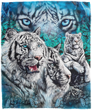 Find White Tiger Blanket Swag Tiger Quilt Fleece Sherpa Throw Blanket Tiger 3D VPM Cozy Plush Fleece Blanket - 50x60