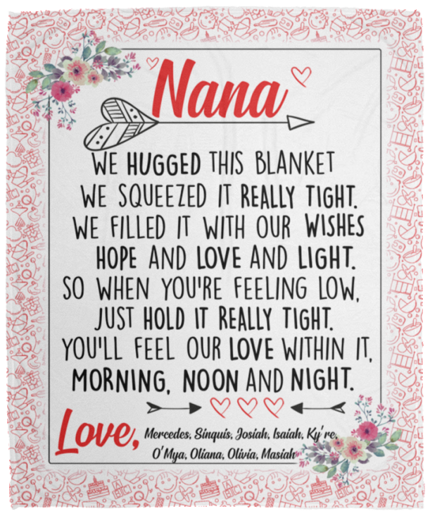 Mercedes, Sinquis, Josiah, Isaiah, Ky’re, O’Mya, Oliana, Olivia, Masiah - VPM Cozy Plush Fleece Blanket - 50x60