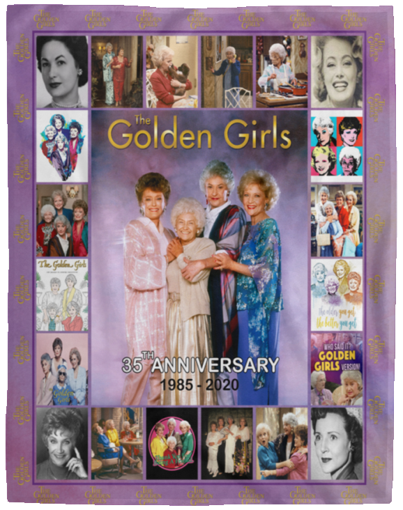 The Golden Girl Blanket The Golden Girls TV Series Quilt Fleece Sherpa - VPL Cozy Plush Fleece Blanket - 60x80