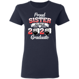Proud Sister of A Class of 2020 Graduate T-Shirt Senior 2020 Quarantine