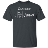 Class of 2024 Math Geek Funny Pi 8th Grade Graduation Gift T-Shirt