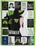 Wicked Blanket The Wonderful Wizard of Oz Quilt Fleece Sherpa Throw Blanket VPL Cozy Plush Fleece Blanket - 60x80