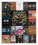 AC/DC Band Blanket, AC/DC Albums Fleece, Sherpa Blanket Ver4 VPM Cozy Plush Fleece Blanket - 50x60