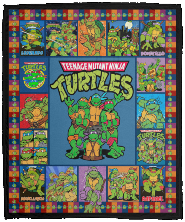 Teenage Mutant Ninja Turtles Fan Lover Blanket Halloween Christmas Fleece Sherpa VPM Cozy Plush Fleece Blanket - 50x60