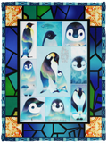All Of Me Loves All Of You Penguin Blanket Cute Penguin Quilt Fleece Sherpa - VPS Cozy Plush Fleece Blanket - 30x40