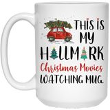 This Is My Hallmark Christmas Movie Watching Mug Coffee Mug, Hallmark Movies, Hallmark Christmas Mug, Christmas Mug, Christmas Gift, Dirty Santa Gift, Christmas Gift, Santa Mug, office, Coworker Gift 15Oz