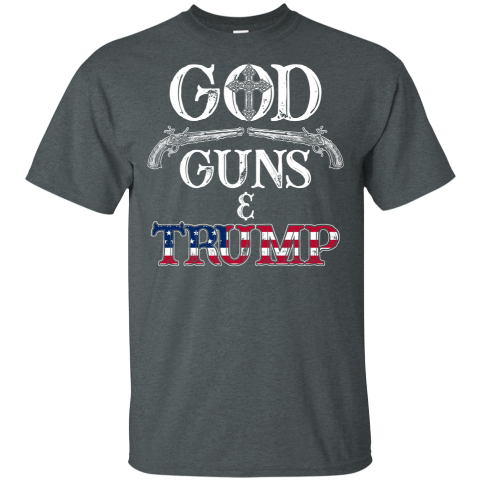 God Guns And Trump Shirt 2nd Amendment T Shirt Trump 45 Men's T-Shirt (G200 Gildan Ultra Cotton T-Shirt)