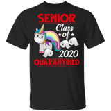 Senior Class of 2020 Quarantine T-Shirt Toilet Paper Graduation Unicorn