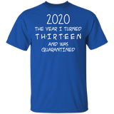 2020 The Year I Turned Thirteen and was Quarantined Shirt T-Shirt