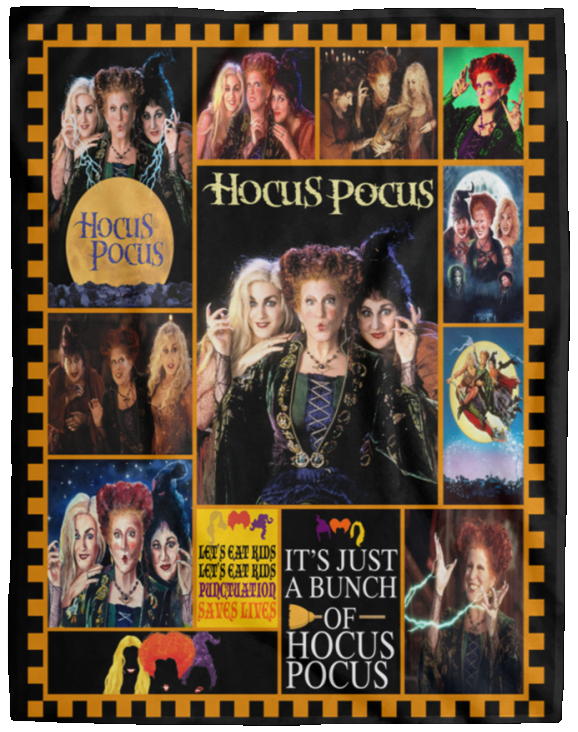 Hocus Pocus V1 - Hocus Pocus Halloween Version 3 - VPL Cozy Plush Fleece Blanket - 60x80