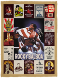 Rocky Balboa Blanket, Rocky Balboa Movie Fleece, Sherpa Blanket - VPS Cozy Plush Fleece Blanket - 30x40