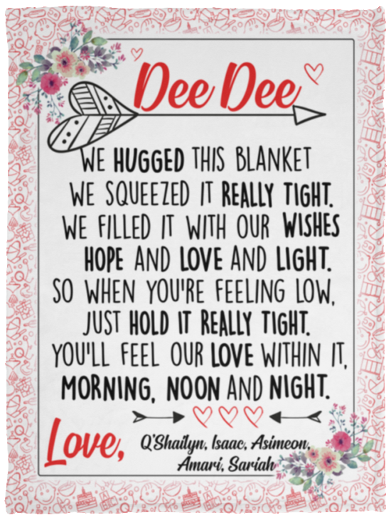 Q'Shailyn, Isaac, Asimeon, Amari, Sariah - VPS Cozy Plush Fleece Blanket - 30x40
