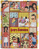 Bob's Burgers Blanket, Bob's Burgers Family Fleece, Sherpa Blanke - VPL Cozy Plush Fleece Blanket - 60x80
