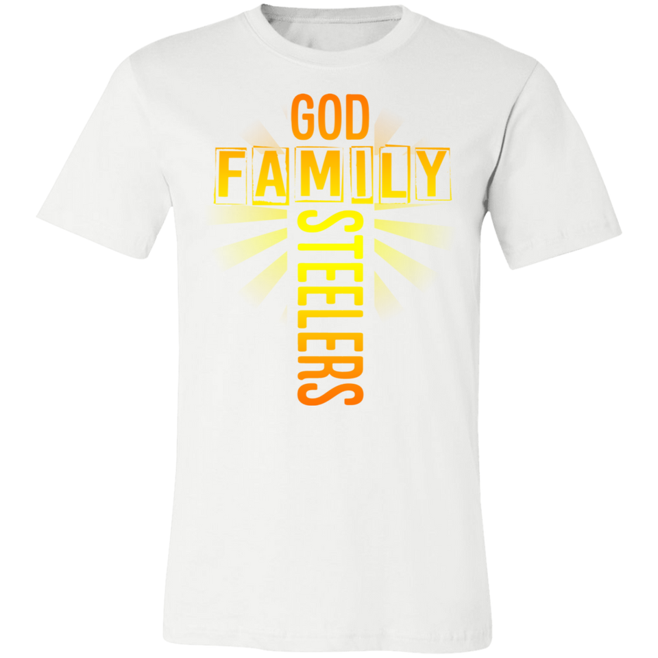 God Family Steelers T-Shirt Steelers Fan Unisex Jersey Short-Sleeve Tshirt