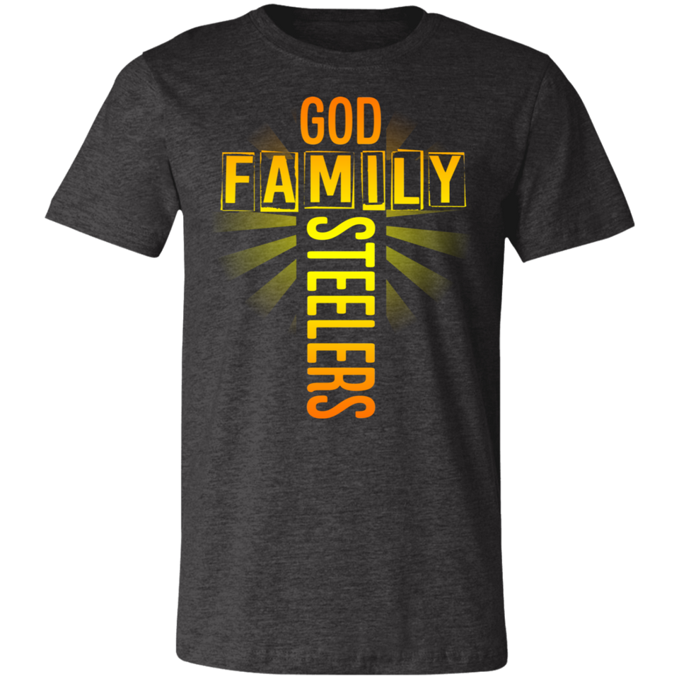 God Family Steelers T-Shirt Steelers Fan Unisex Jersey Short-Sleeve Tshirt