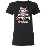 Proud Aunt of A Class of 2020 Graduate T-Shirt Senior 2020 Quarantine